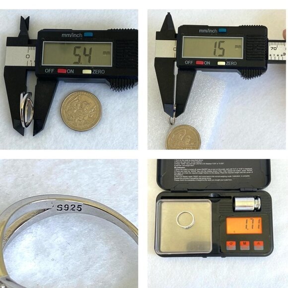 Story Jewellry Sterling Silver 925 Best Friends Girl Gang CZ Infinity Ring Sz 7 - Picture 10 of 16